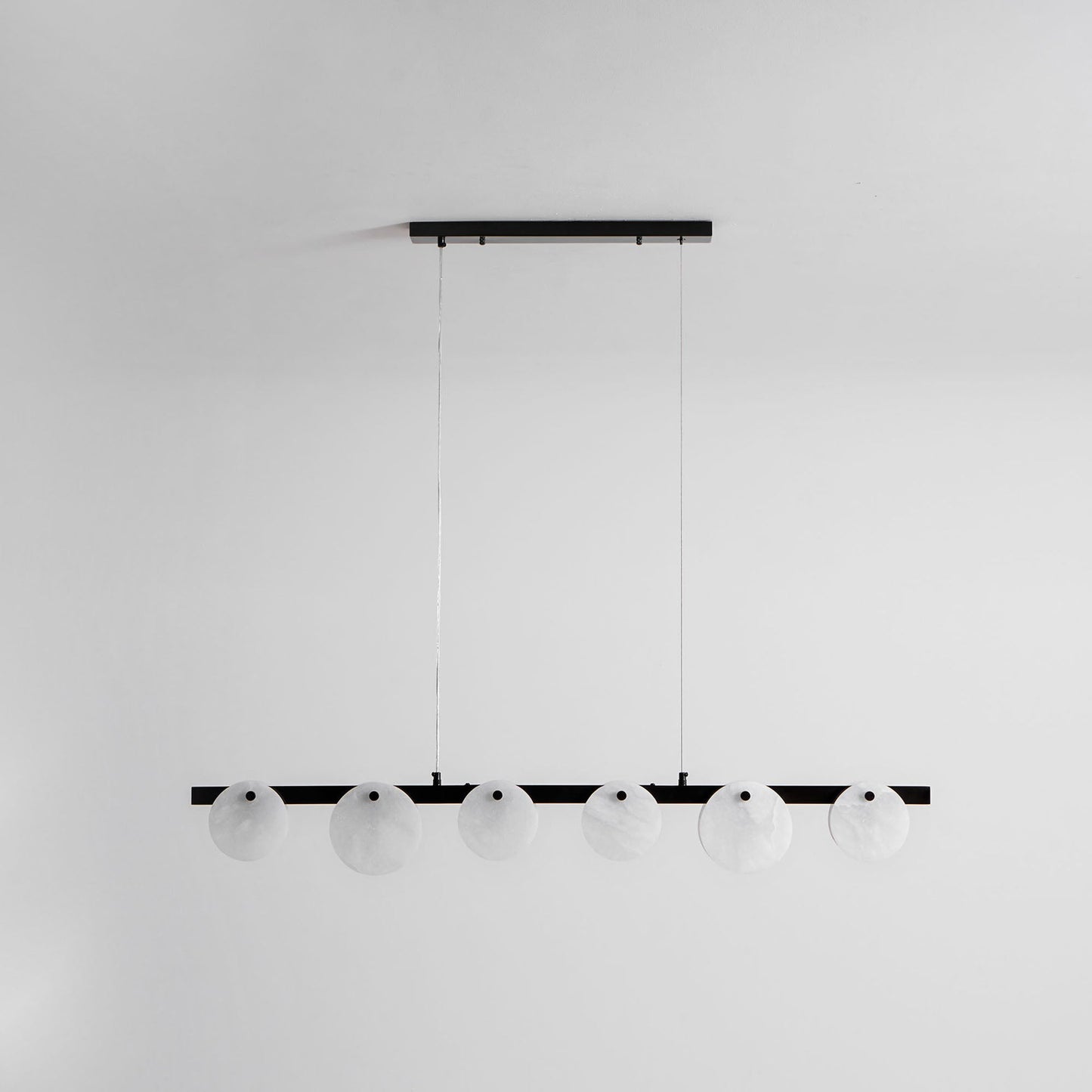 Trinidad Alabaster Chandelier - Elegant Design, Adjustable Height