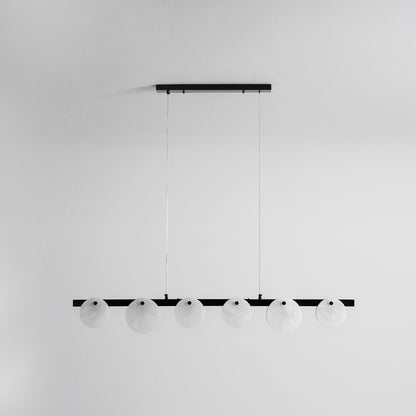 Trinidad Alabaster Chandelier - Elegant Design, Adjustable Height