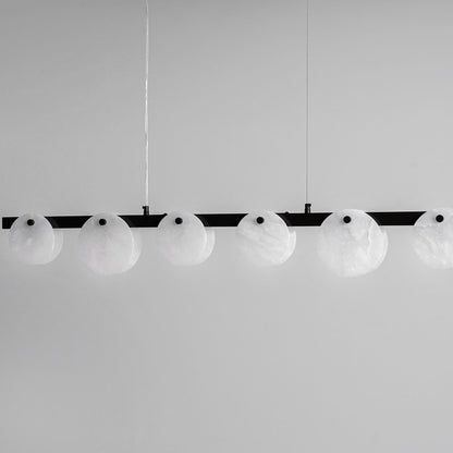 Trinidad Alabaster Chandelier - Elegant Design, Adjustable Height