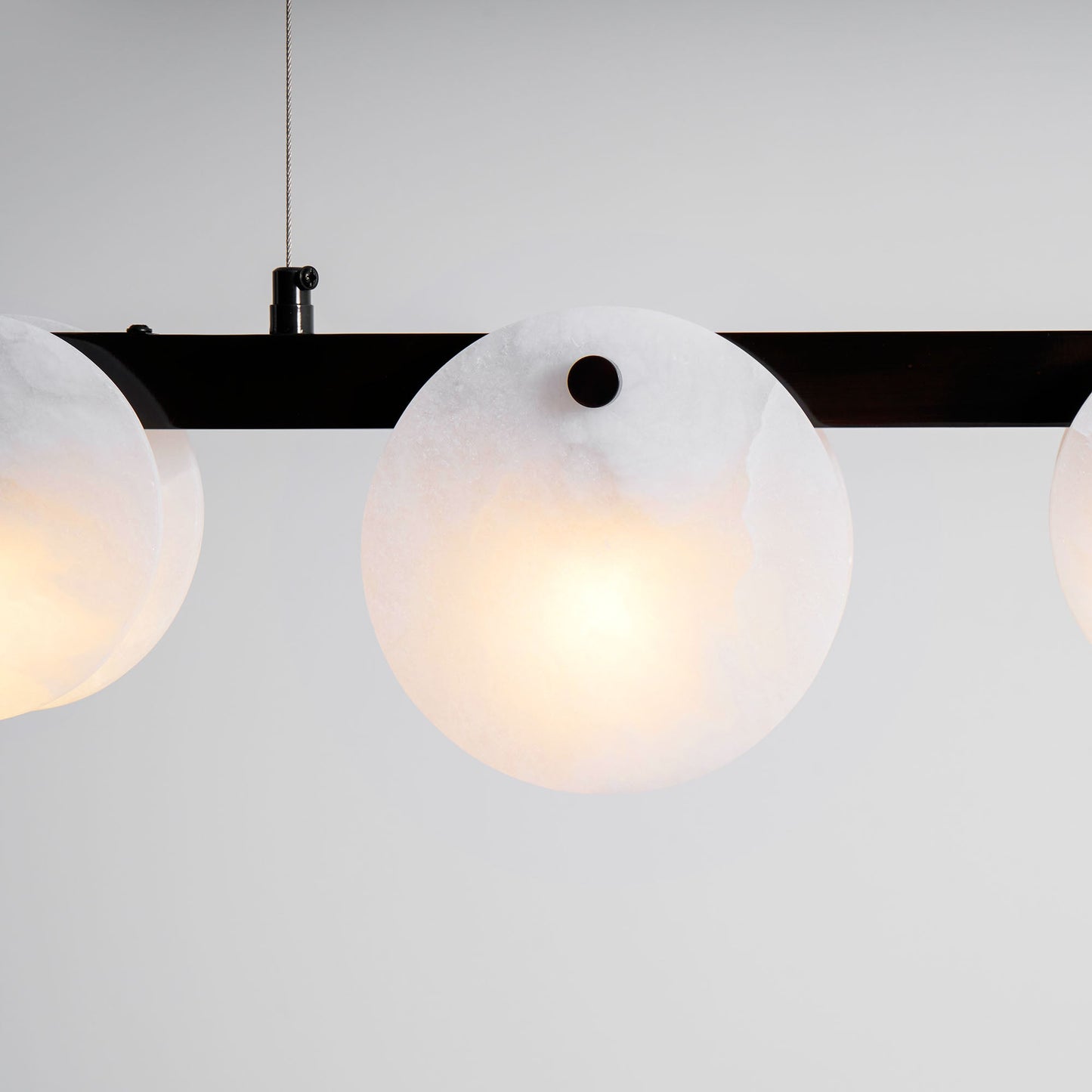 Trinidad Alabaster Chandelier - Elegant Design, Adjustable Height