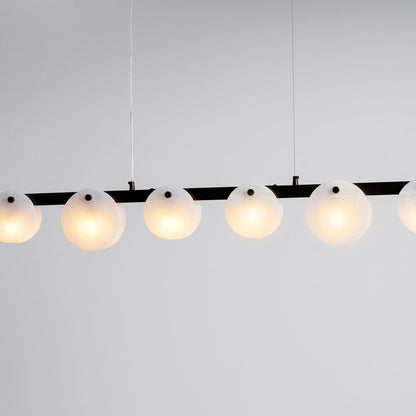 Trinidad Alabaster Chandelier - Elegant Design, Adjustable Height