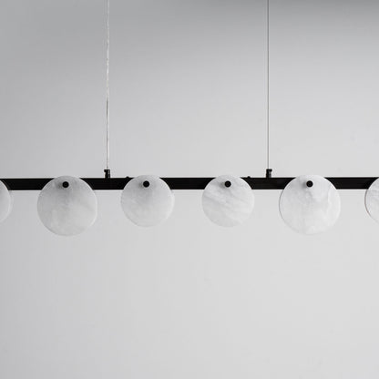Trinidad Alabaster Chandelier - Elegant Design, Adjustable Height