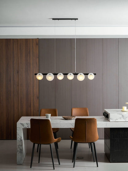 Trinidad Alabaster Chandelier - Elegant Design, Adjustable Height