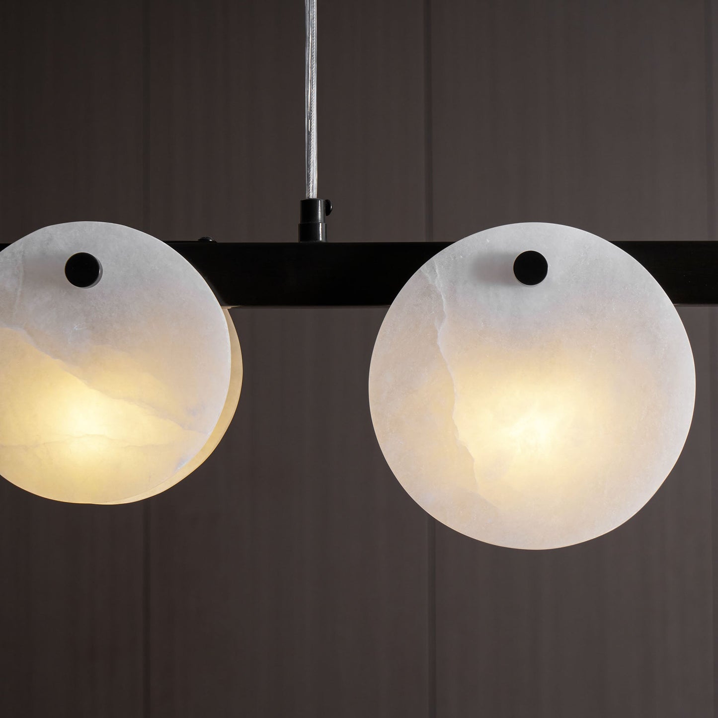Trinidad Alabaster Chandelier - Elegant Design, Adjustable Height
