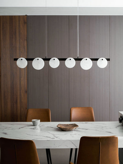 Trinidad Alabaster Chandelier - Elegant Design, Adjustable Height