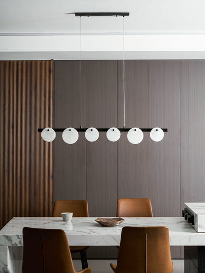 Trinidad Alabaster Chandelier - Elegant Design, Adjustable Height