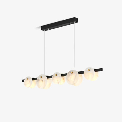Trinidad Alabaster Chandelier - Elegant Design, Adjustable Height