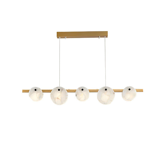 Trinidad Alabaster Chandelier - Elegant Design, Adjustable Height