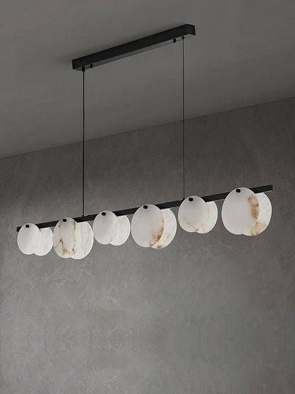 Trinidad Alabaster Chandelier - Elegant Design, Adjustable Height