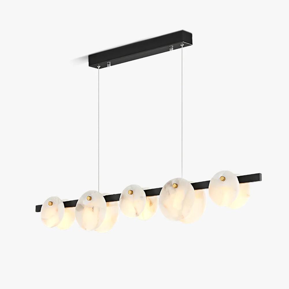 Trinidad Alabaster Chandelier - Elegant Design, Adjustable Height
