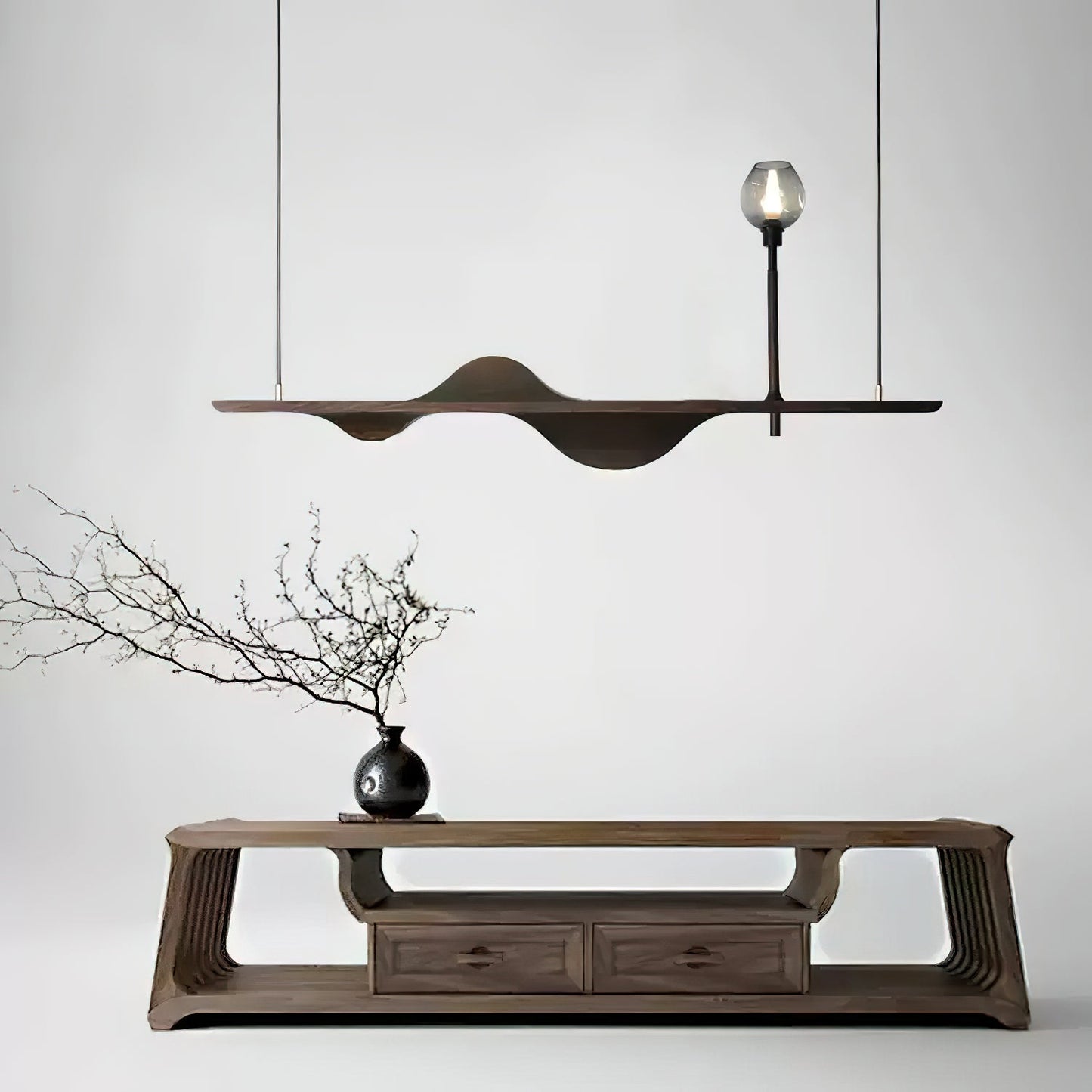 Tsunami Wave Chandelier - Elegant Design with Adjustable Brightness
