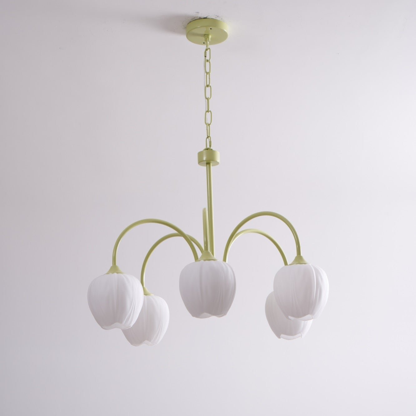 Tulip Matcha Chandelier - Elegant Design with Adjustable Brightness