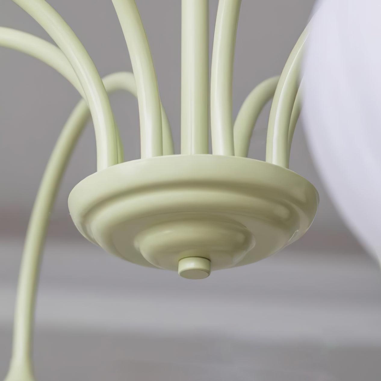 Tulip Matcha Chandelier - Elegant Design with Adjustable Brightness