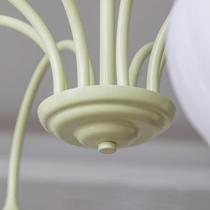 Tulip Matcha Chandelier - Elegant Design with Adjustable Brightness