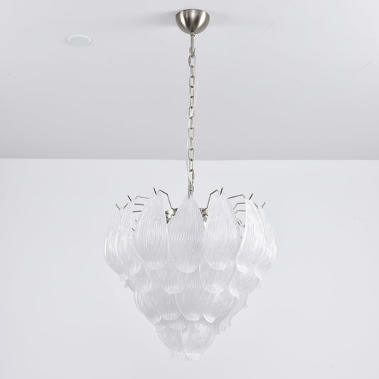 Tuliva Modern Glass Chandelier - Elegant Design, Adjustable Height