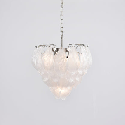 Tuliva Modern Glass Chandelier - Elegant Design, Adjustable Height