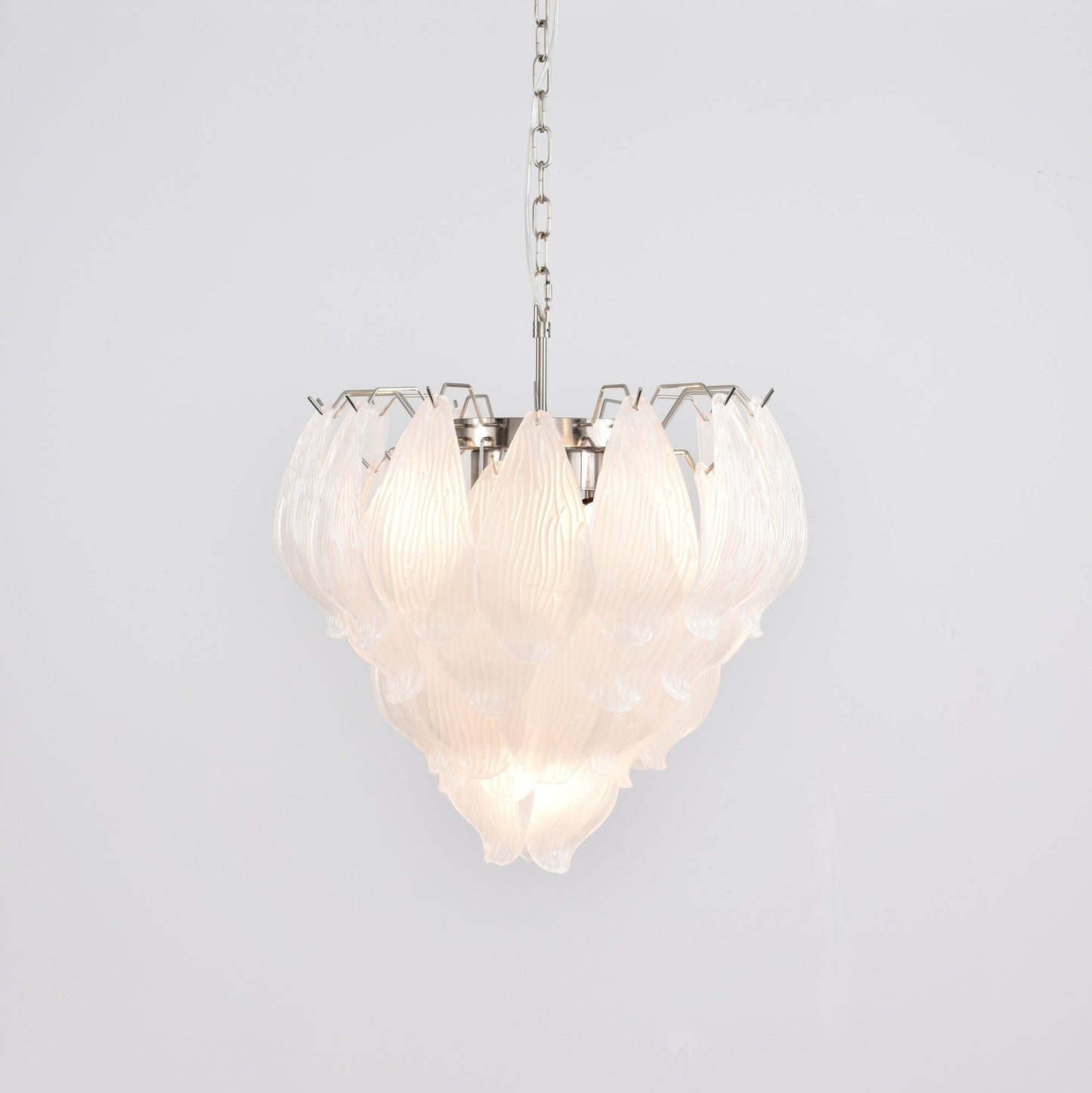 Tuliva Modern Glass Chandelier - Elegant Design, Adjustable Height