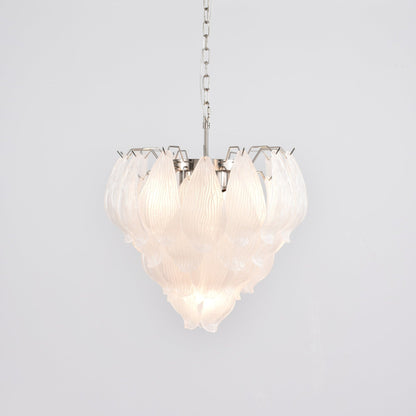 Tuliva Modern Glass Chandelier - Elegant Design, Adjustable Height