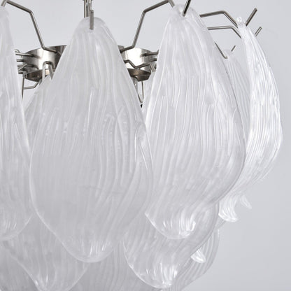 Tuliva Modern Glass Chandelier - Elegant Design, Adjustable Height
