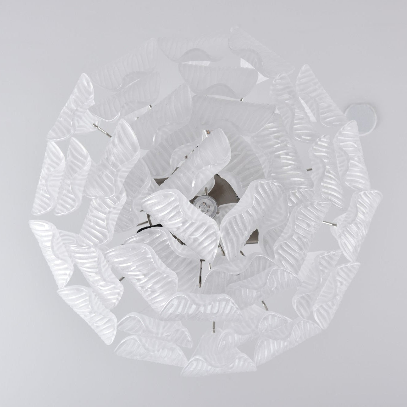 Tuliva Modern Glass Chandelier - Elegant Design, Adjustable Height