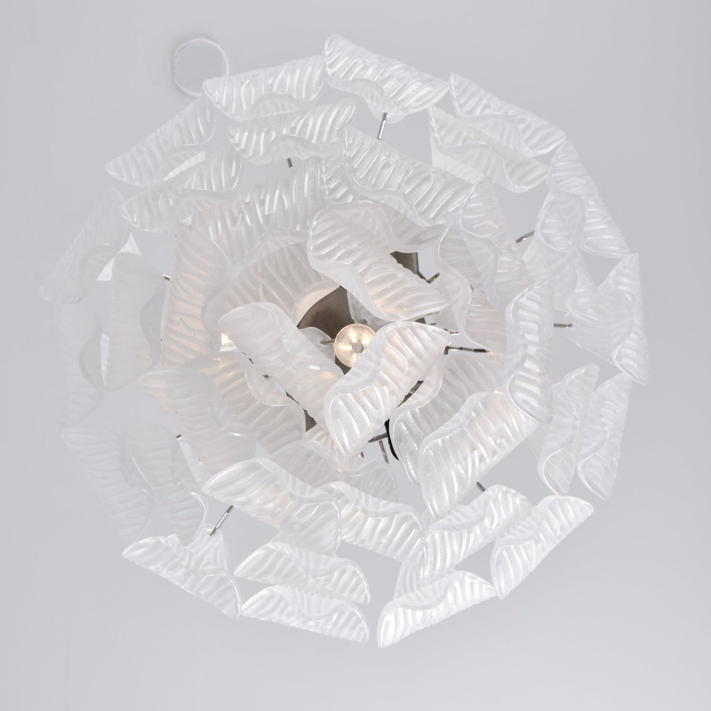 Tuliva Modern Glass Chandelier - Elegant Design, Adjustable Height