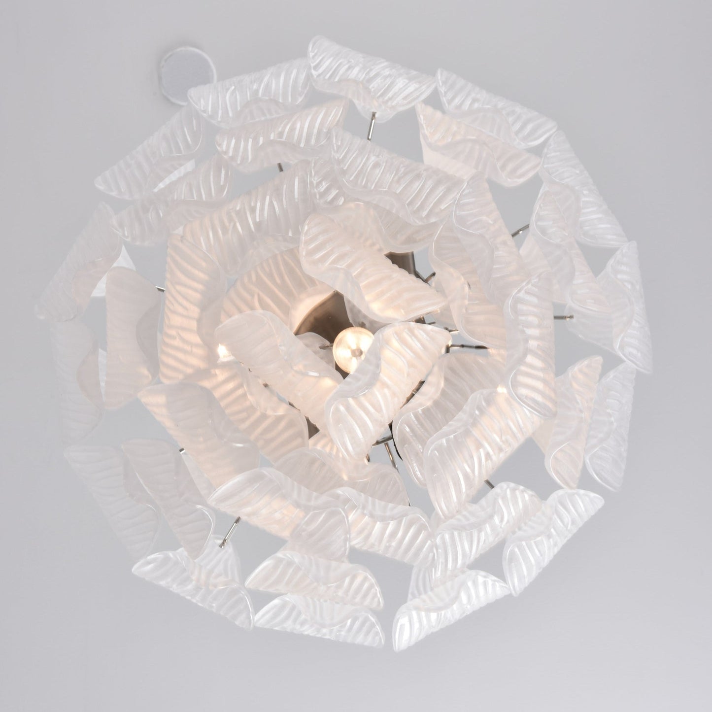 Tuliva Modern Glass Chandelier - Elegant Design, Adjustable Height