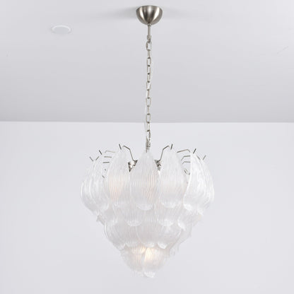 Tuliva Modern Glass Chandelier - Elegant Design, Adjustable Height