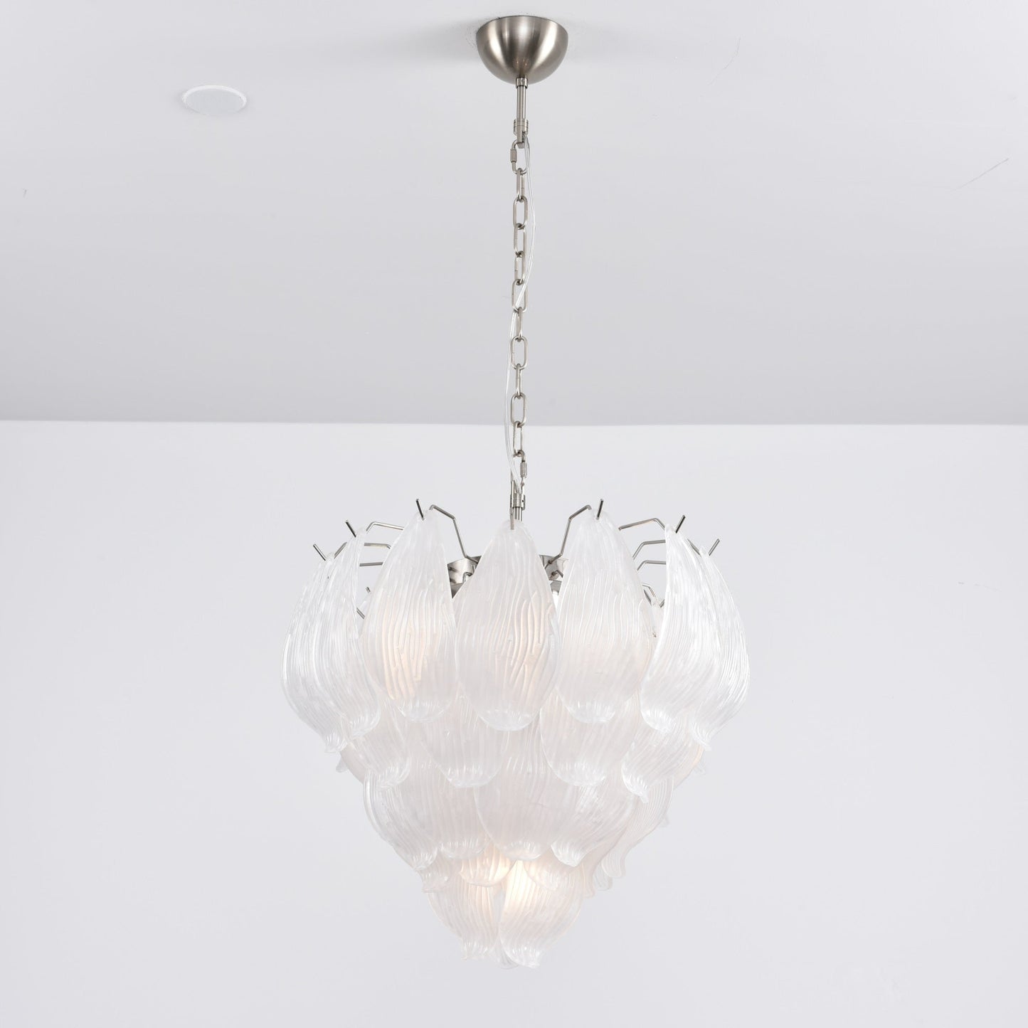 Tuliva Modern Glass Chandelier - Elegant Design, Adjustable Height
