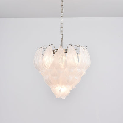 Tuliva Modern Glass Chandelier - Elegant Design, Adjustable Height