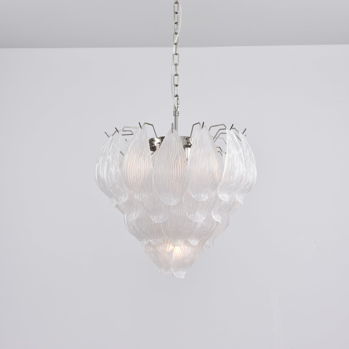 Tuliva Modern Glass Chandelier - Elegant Design, Adjustable Height
