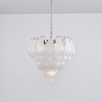 Tuliva Modern Glass Chandelier - Elegant Design, Adjustable Height