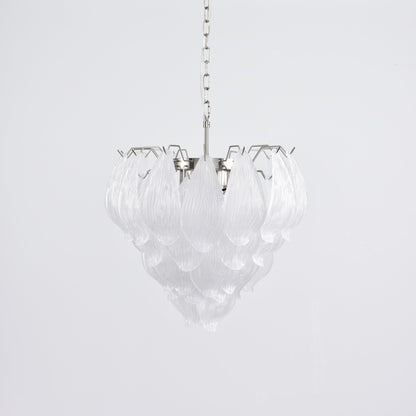 Tuliva Modern Glass Chandelier - Elegant Design, Adjustable Height