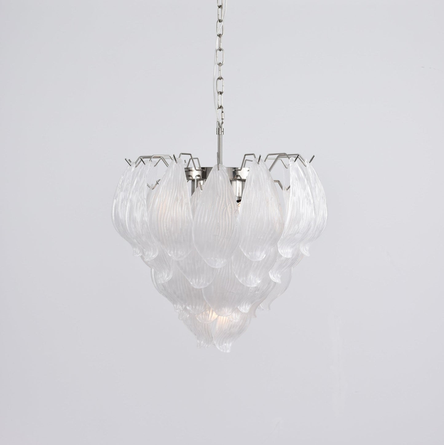 Tuliva Modern Glass Chandelier - Elegant Design, Adjustable Height