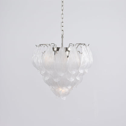 Tuliva Modern Glass Chandelier - Elegant Design, Adjustable Height