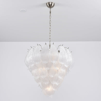 Tuliva Modern Glass Chandelier - Elegant Design, Adjustable Height