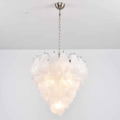 Tuliva Modern Glass Chandelier - Elegant Design, Adjustable Height