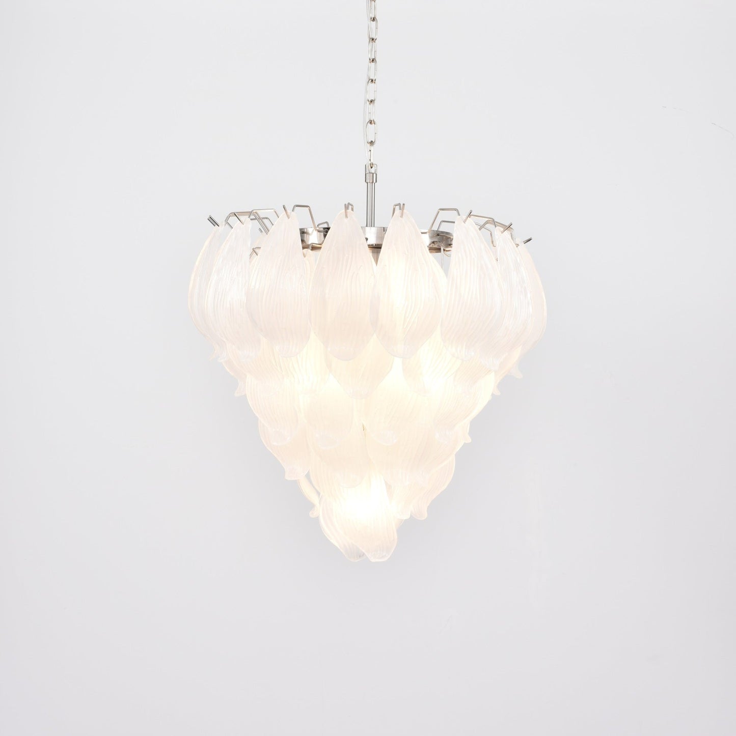 Tuliva Modern Glass Chandelier - Elegant Design, Adjustable Height
