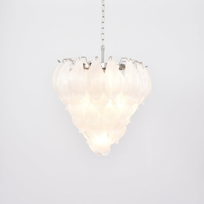 Tuliva Modern Glass Chandelier - Elegant Design, Adjustable Height