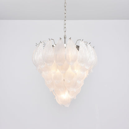Tuliva Modern Glass Chandelier - Elegant Design, Adjustable Height