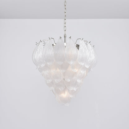 Tuliva Modern Glass Chandelier - Elegant Design, Adjustable Height