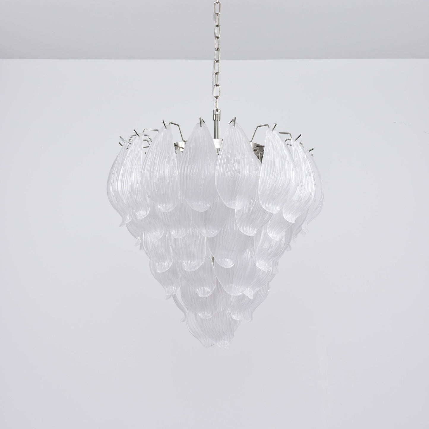 Tuliva Modern Glass Chandelier - Elegant Design, Adjustable Height