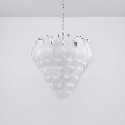 Tuliva Modern Glass Chandelier - Elegant Design, Adjustable Height
