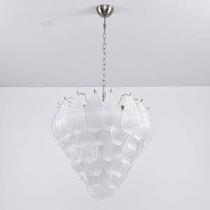 Tuliva Modern Glass Chandelier - Elegant Design, Adjustable Height