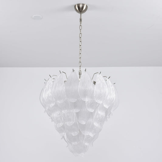 Tuliva Modern Glass Chandelier - Elegant Design, Adjustable Height