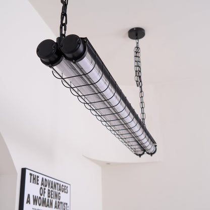 Artisan Glass Linearity Chandelier - Elegant Design with Dimmable LED