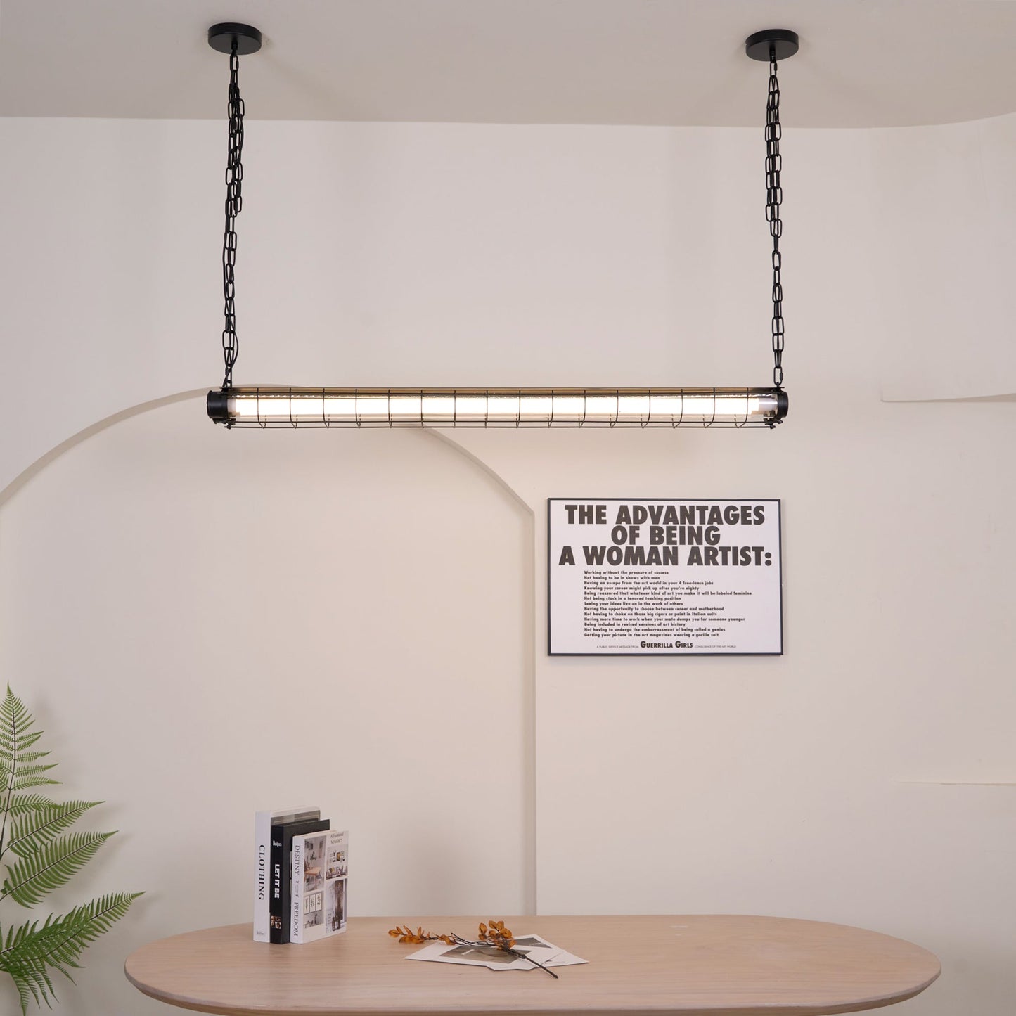 Artisan Glass Linearity Chandelier - Elegant Design with Dimmable LED