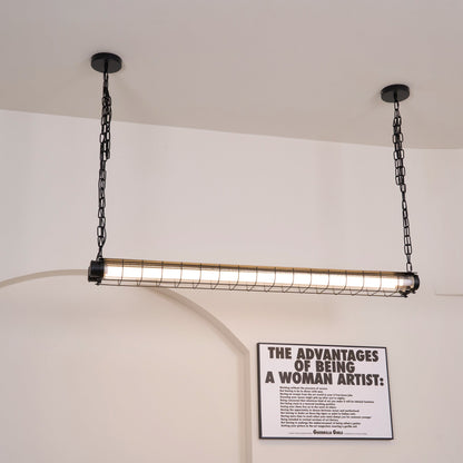 Artisan Glass Linearity Chandelier - Elegant Design with Dimmable LED