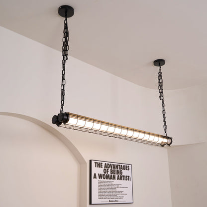 Artisan Glass Linearity Chandelier - Elegant Design with Dimmable LED