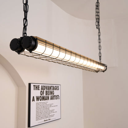 Artisan Glass Linearity Chandelier - Elegant Design with Dimmable LED