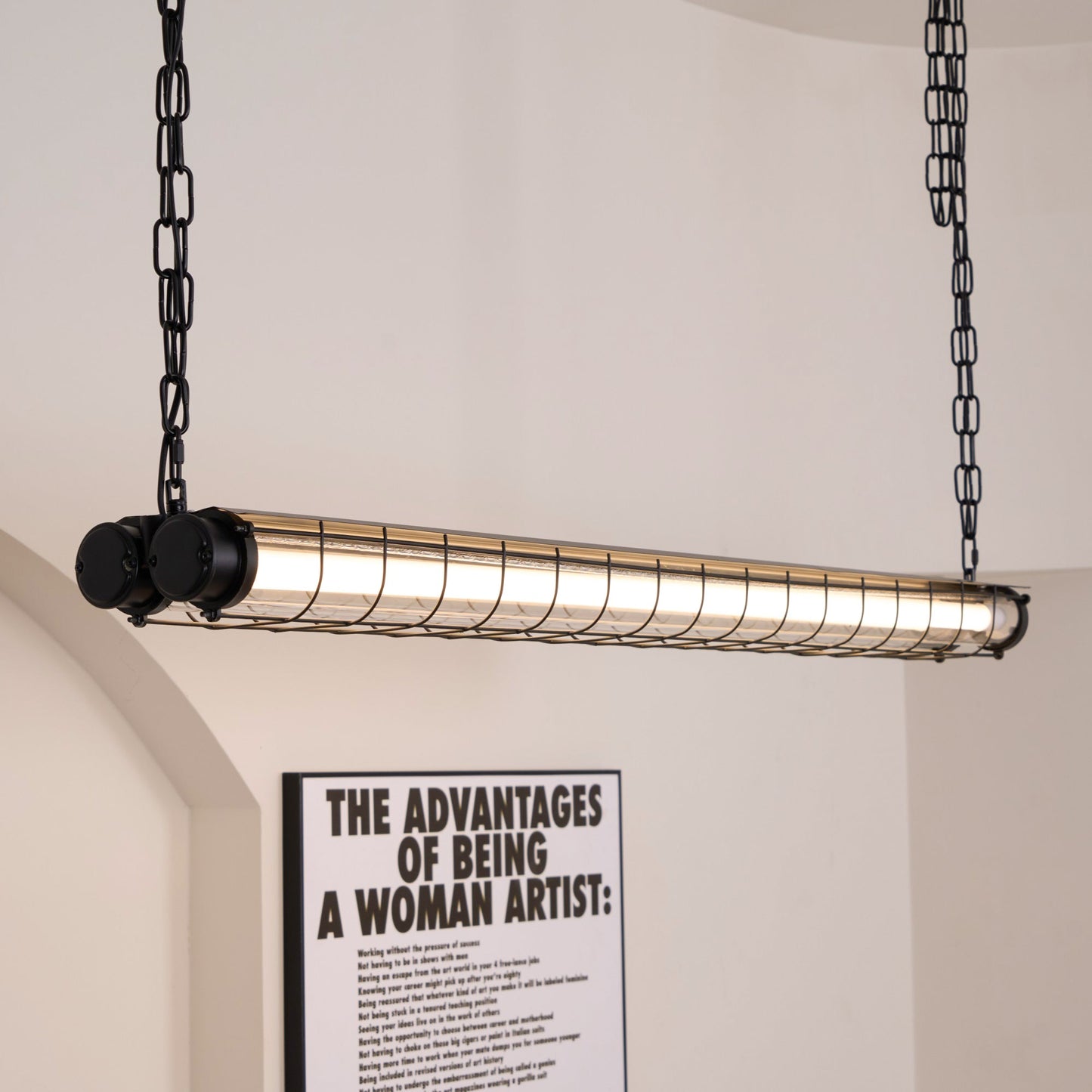 Artisan Glass Linearity Chandelier - Elegant Design with Dimmable LED